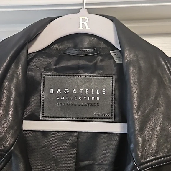 Bagatelle Women's Black Leather Jacket - Picture 2 of 7